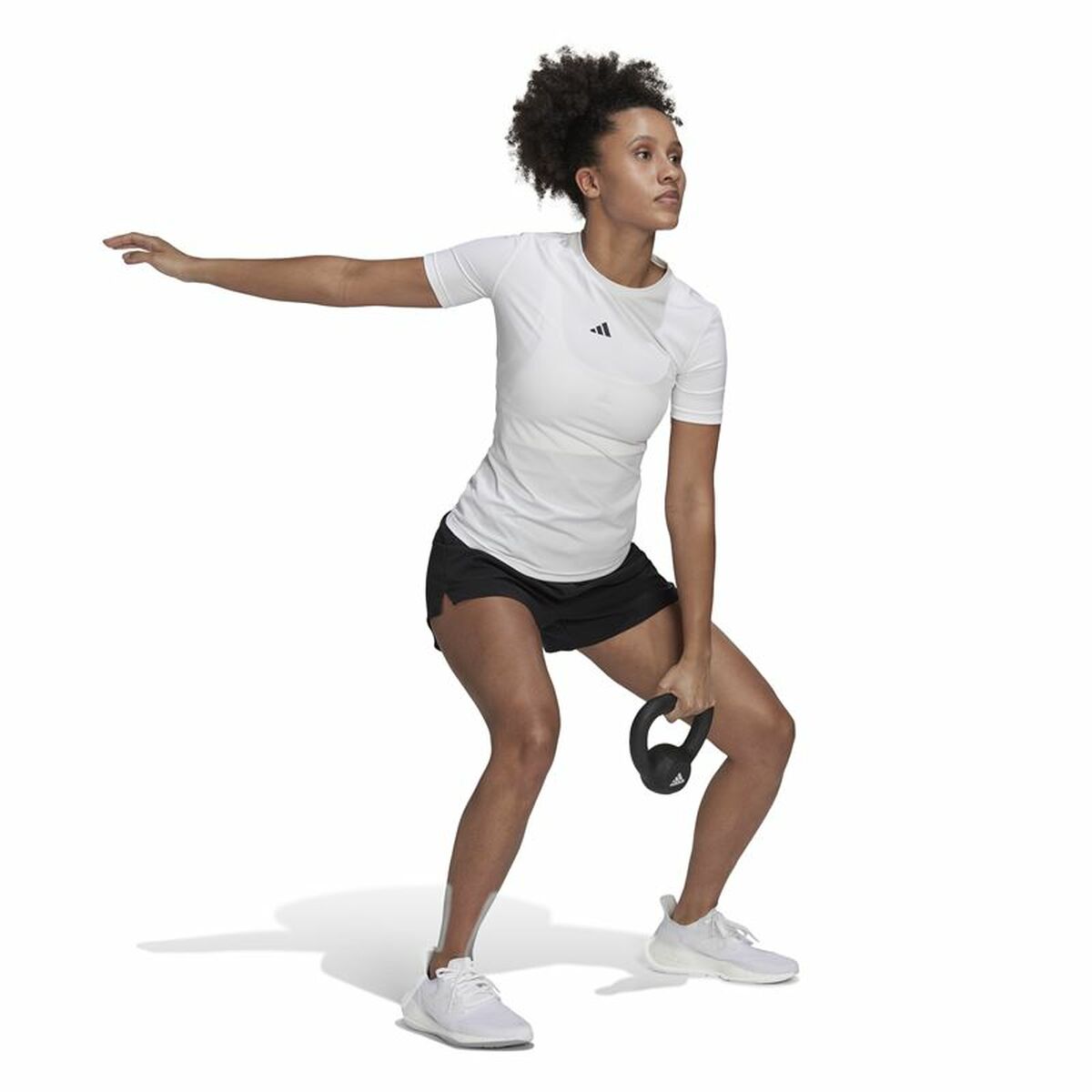 Sportshorts för kvinnor Adidas Minvn Svart - 4
