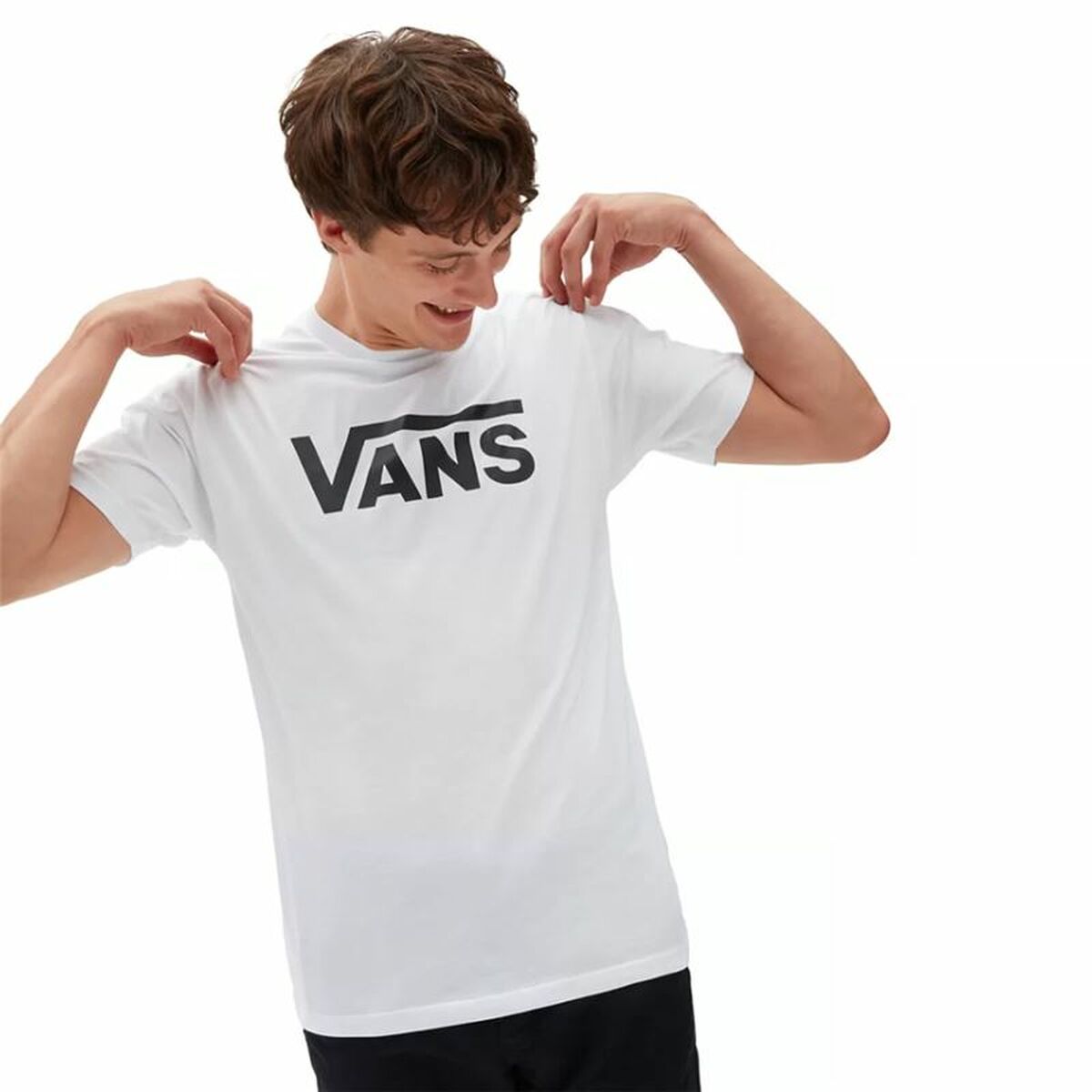 T-shirt med kortärm Herr Vans Mn Classic Vit Svart - 2