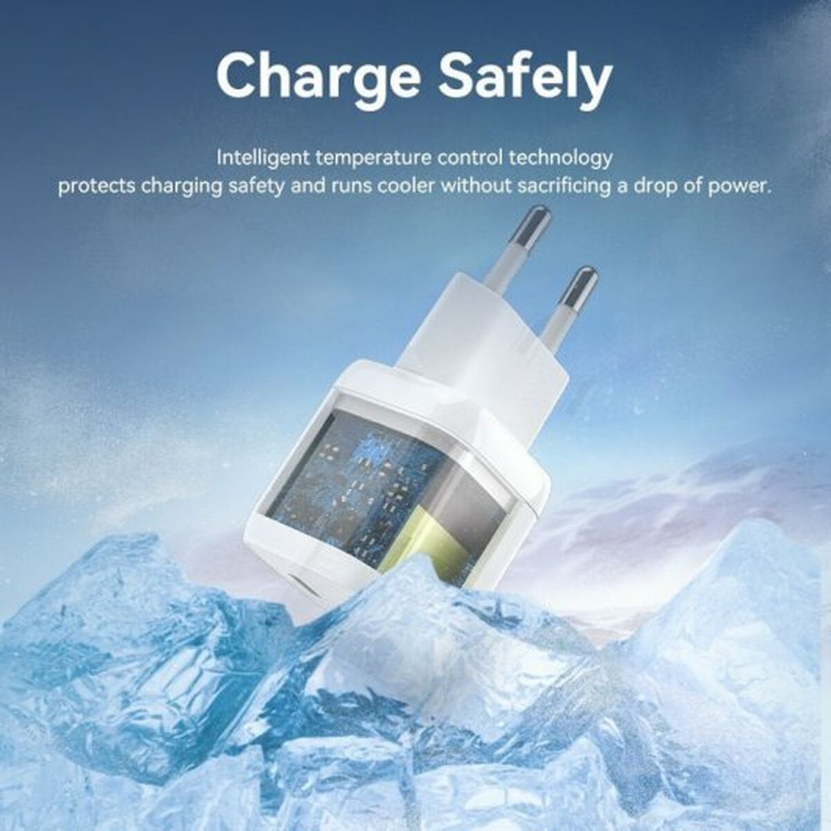 Väggladdare Vention FAKW0-EU 30 W USB-C Gul - 4