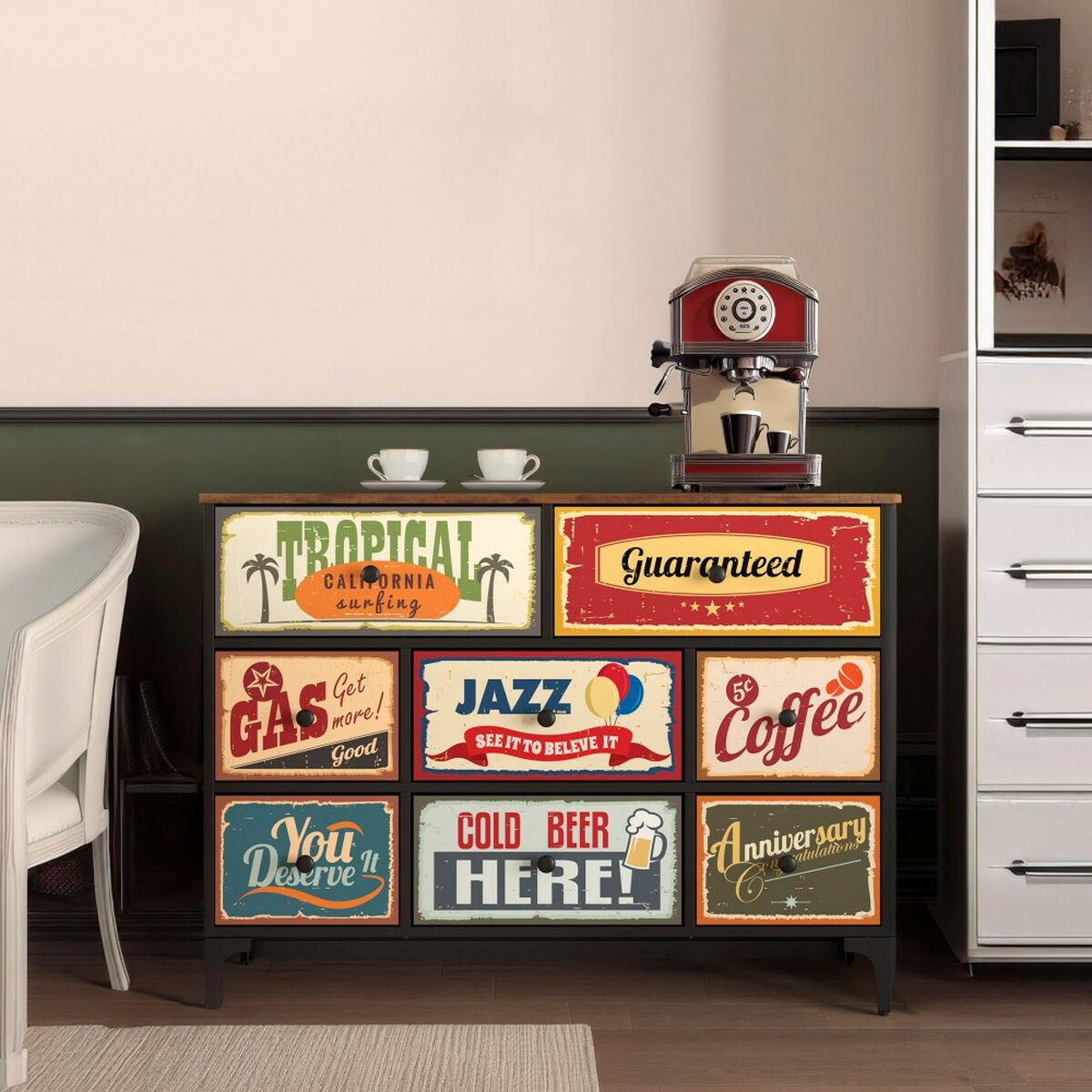 Kommod Max Home Vintage 103 x 77 x 30 cm - 8