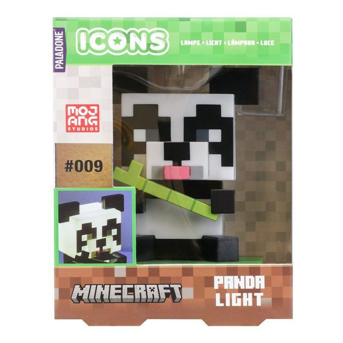 Actionfigurer Paladone Minecraft Panda Icon Light