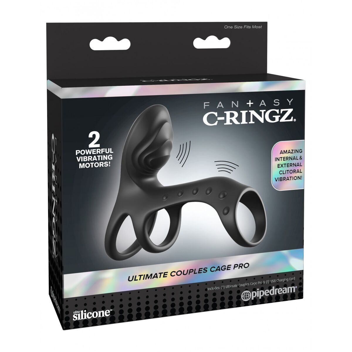 Penisring Pipedream Fantasy C-Ringz Svart - 3