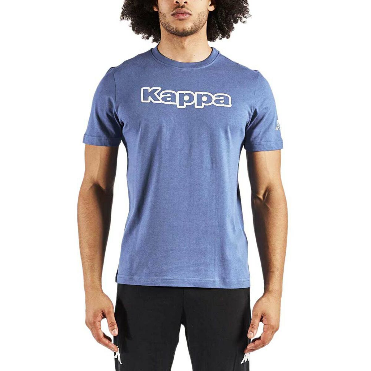 T-shirt med kortärm Herr Kappa Blå Män - 4