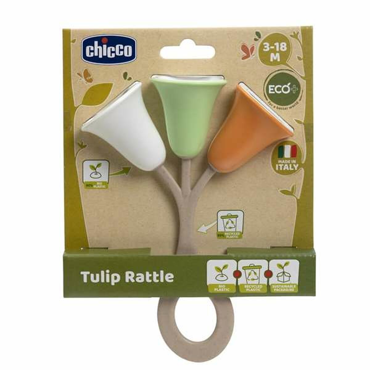 Skallra Chicco Tulip Eco Multicolour - 2