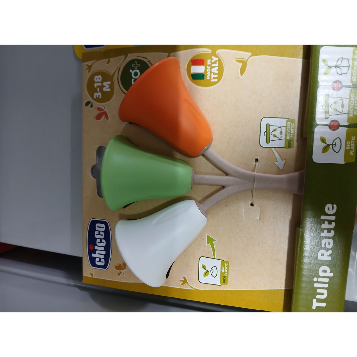 Skallra Chicco Tulip Eco Multicolour - 4