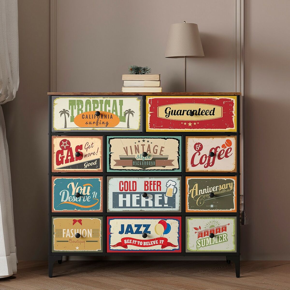 Kommod Max Home Vintage 103 x 98 x 30 cm - 2