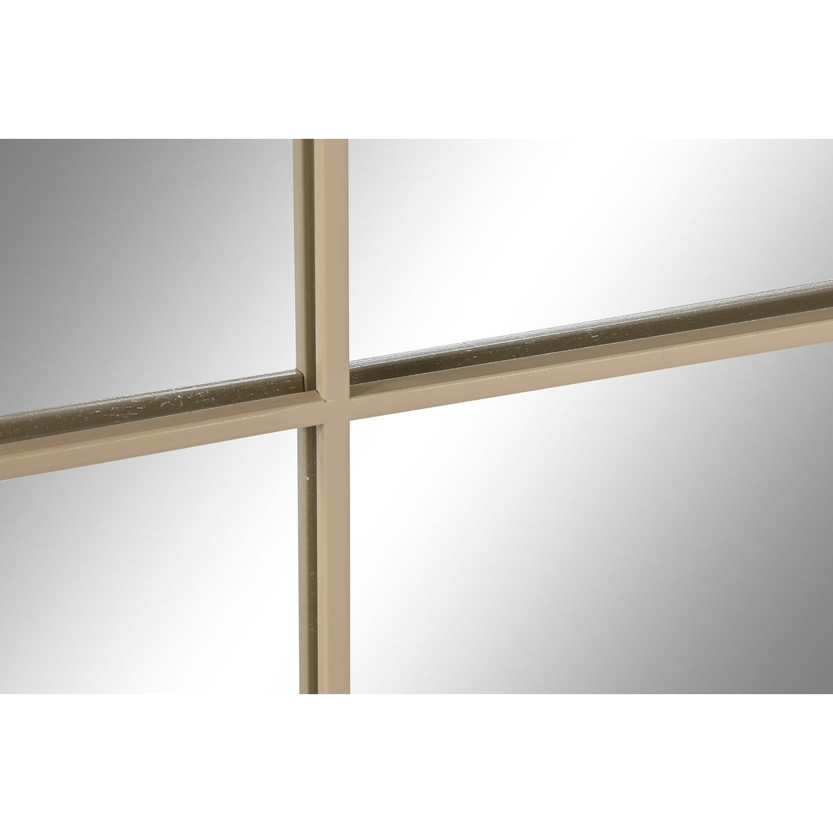 Väggspegel Home ESPRIT Beige Fönster Scandi 90 x 2 x 90 cm - 3