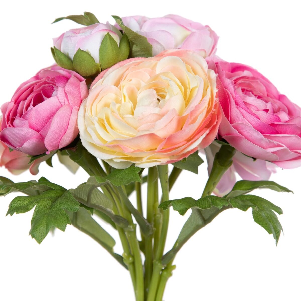 Bunt Grön Rosa Rosor 20 x 20 x 35 cm - 2