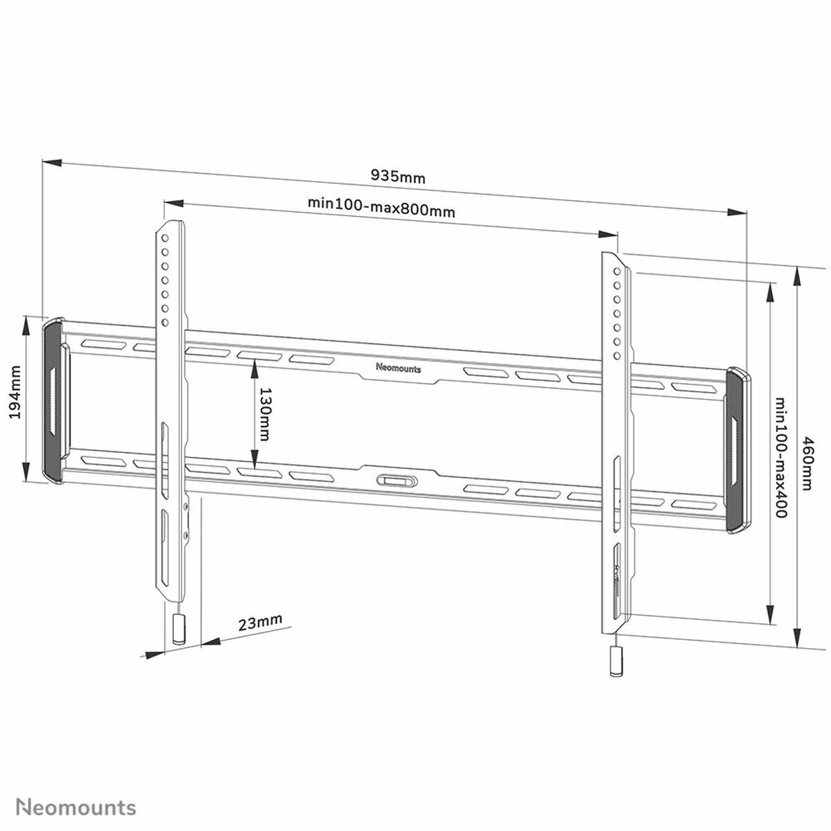 TV-fäste Neomounts WL30-550BL18 43" 86" 70 Kg - 3