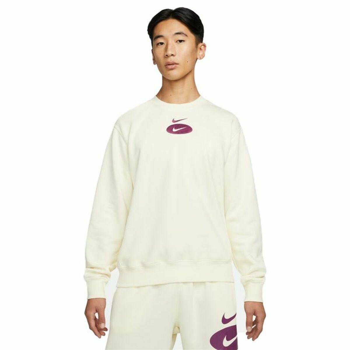 Tröja utan huva Herr Nike Swoosh League Vit - 4