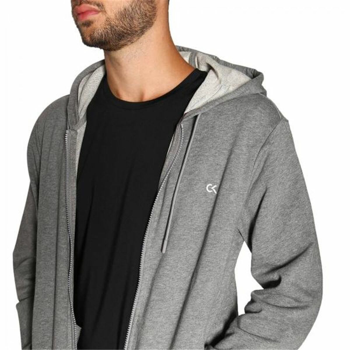 Träningsjacka Herr Calvin Klein Billaboard Fz  Mörkgrå - 4