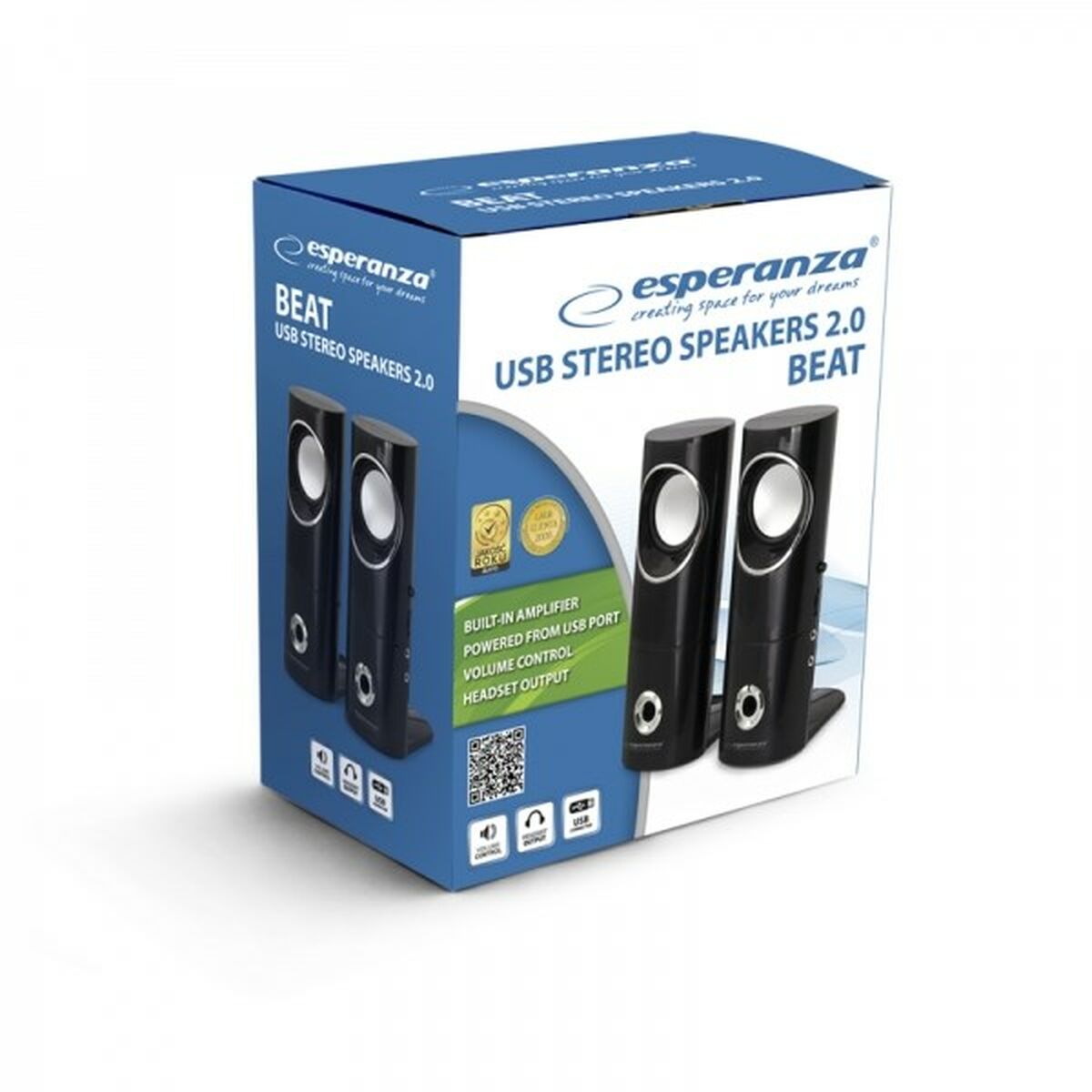 PC-högtalare Esperanza 2.0 BEAT 6 W Svart - 2