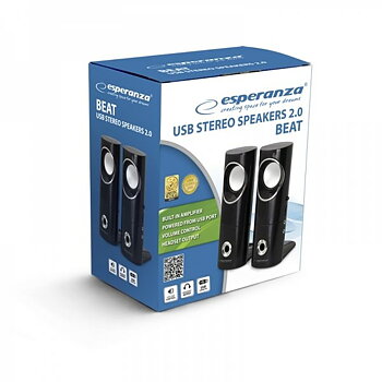 PC-högtalare Esperanza 2.0 BEAT 6 W Svart