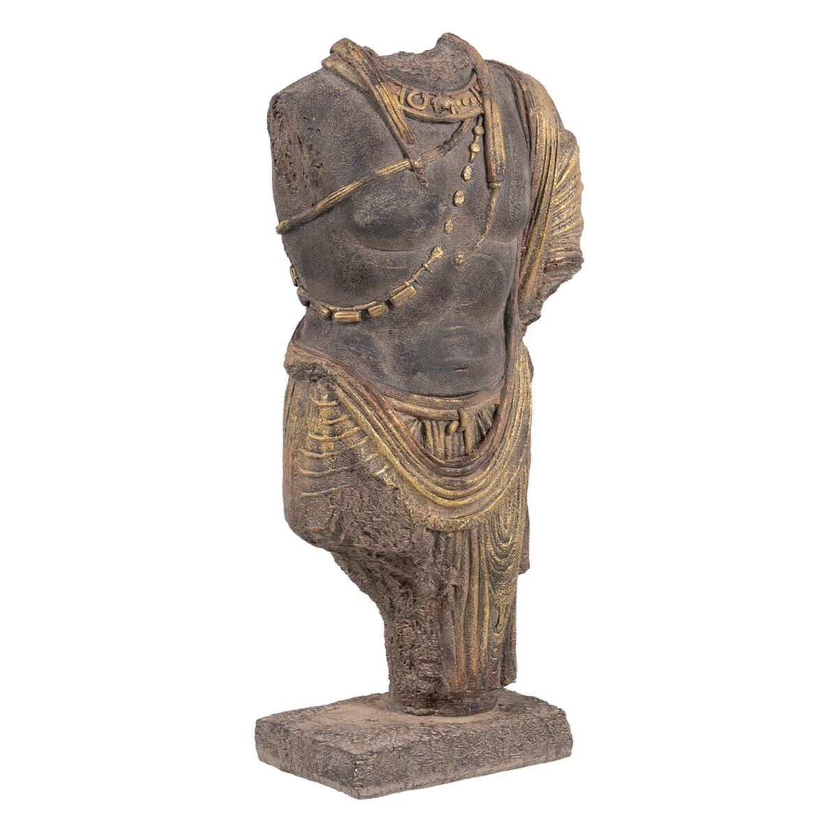 Prydnadsfigur Brun Gyllene Krigare 38 x 22 x 76 cm - 2