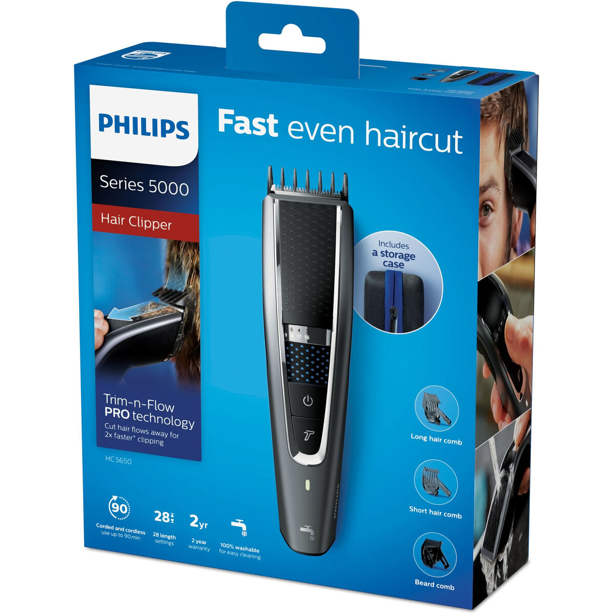 Hårtrimmer/ Rakapparat Philips HC5650/15 - 2
