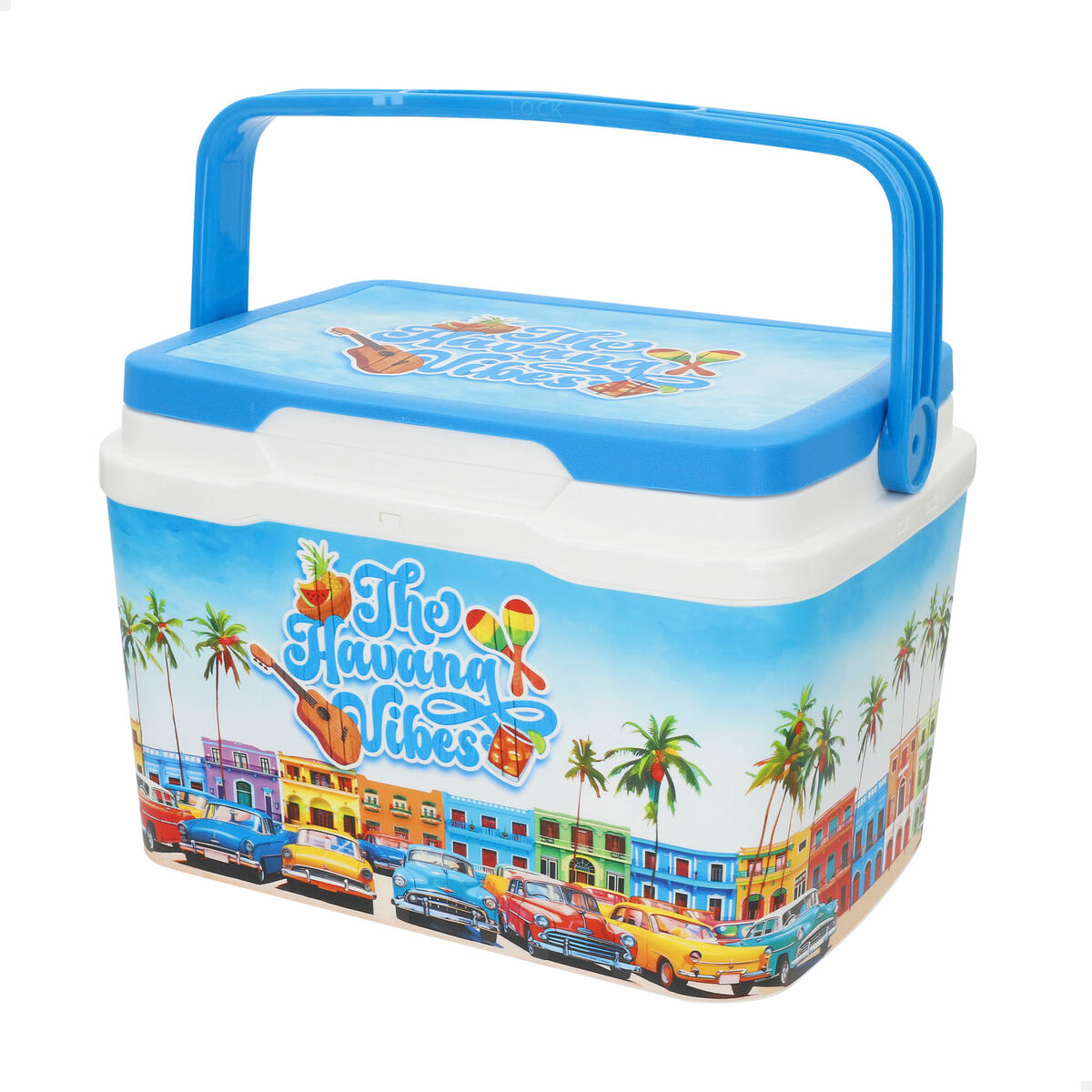 Bärbar styv kylare Aktive 5 L 28 x 19 x 21 cm Blå (6 antal) - 2