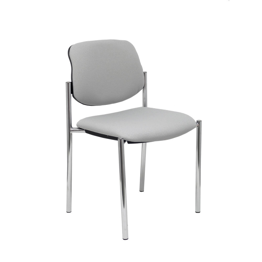 Receptionsstol Villalgordo Piqueras y Crespo RBALI40 Grå Läderimitation