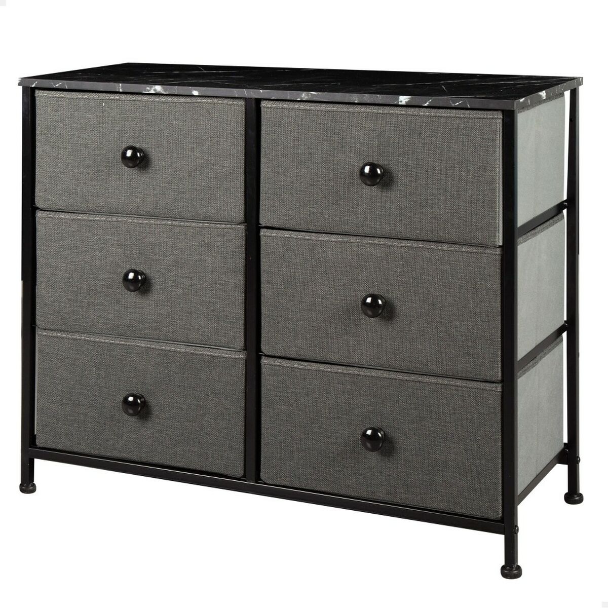 Kommod Max Home Grå Marmor 80 x 62 x 30 cm - 7