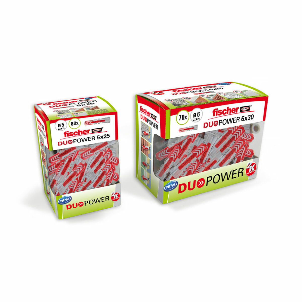 Dobbar Fischer DuoPower 536388 10 x 50 mm Nylon (25 antal) - 4