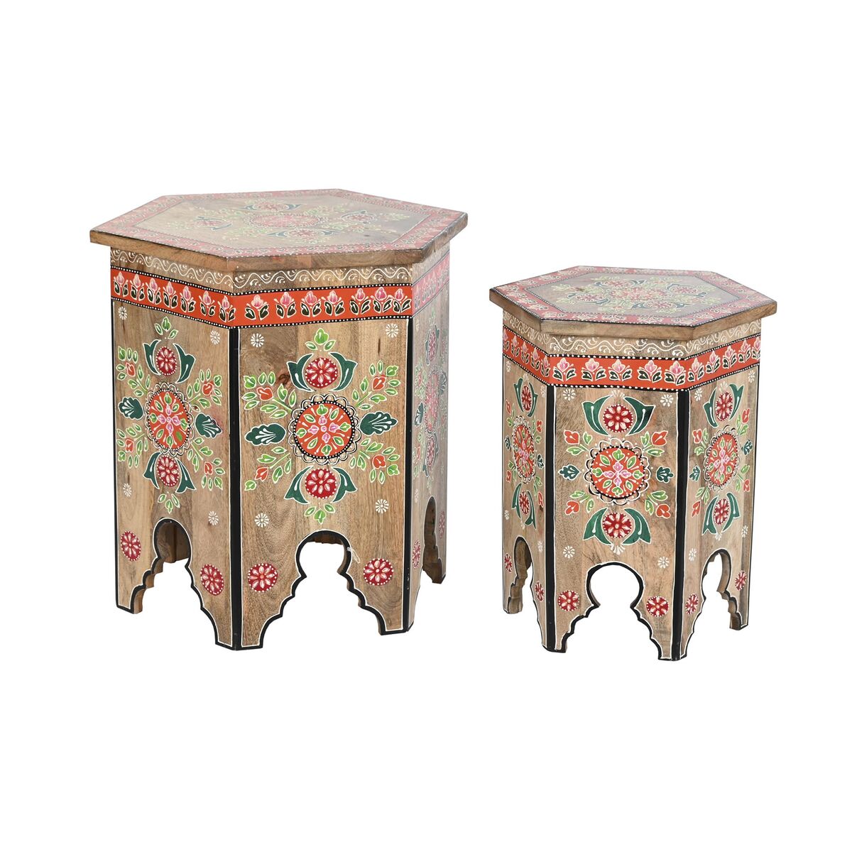 2-bordsset DKD Home Decor Arab 48 x 41,5 x 49 cm