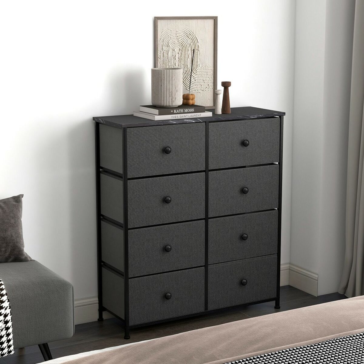 Kommod Max Home Grå Marmor 80 x 81 x 30 cm - 2
