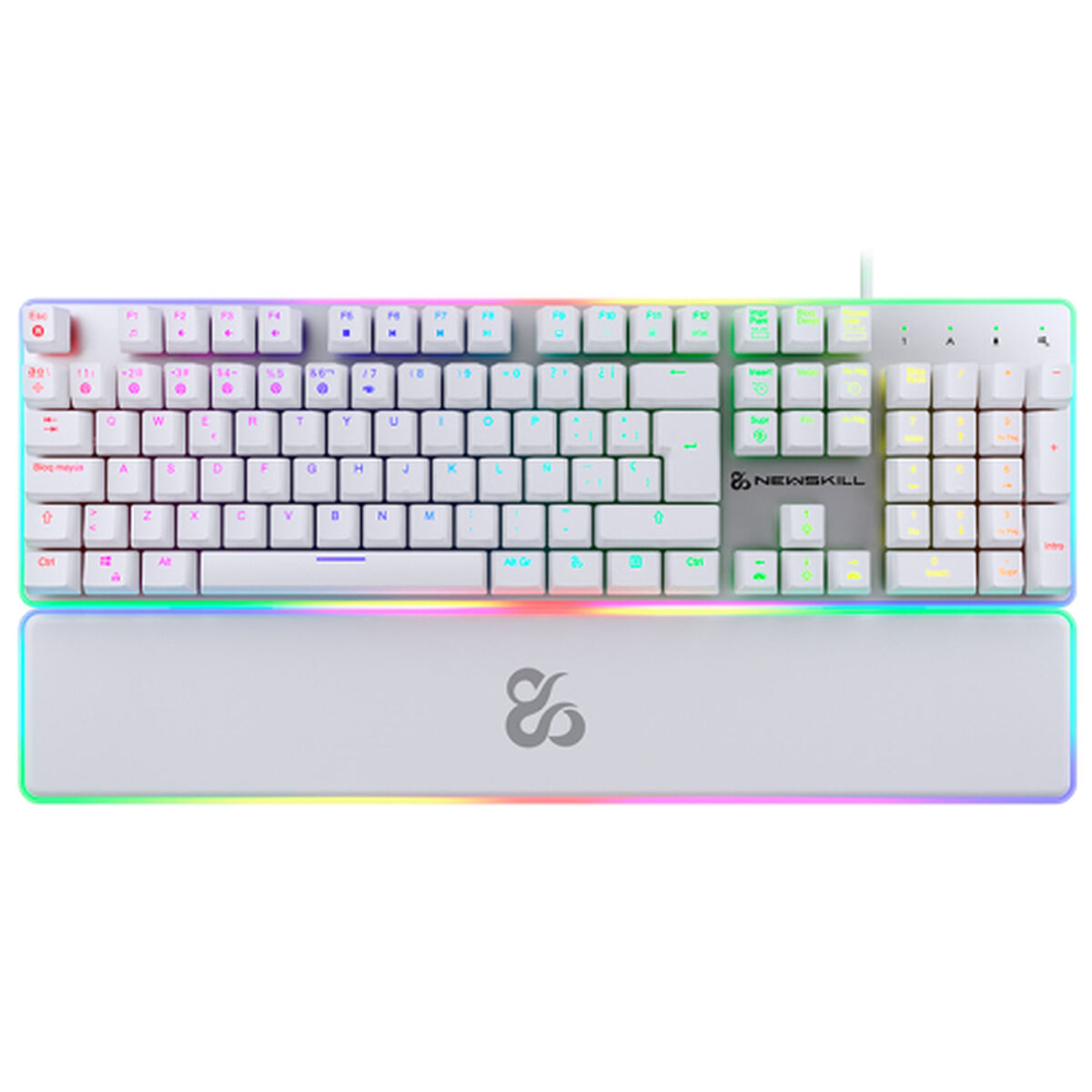 Tangentbord Newskill NS-KB-GUNGNYR-GAT-RE Qwerty Spanska QWERTY Svart - 5