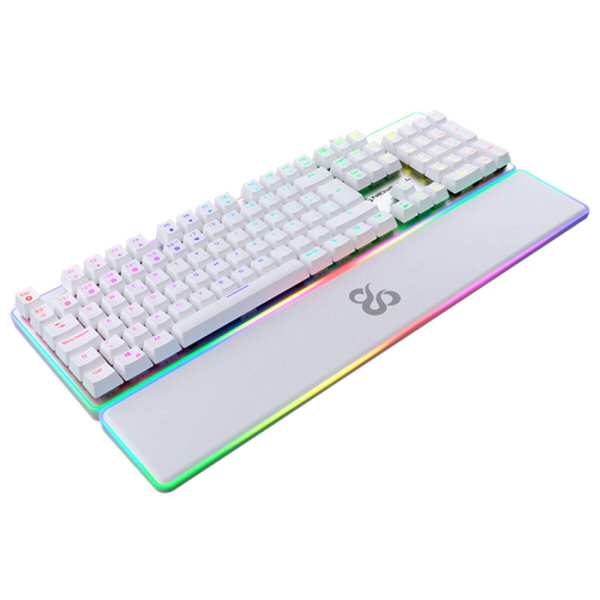 Tangentbord Newskill NS-KB-GUNGNYR-GAT-RE Qwerty Spanska QWERTY Svart