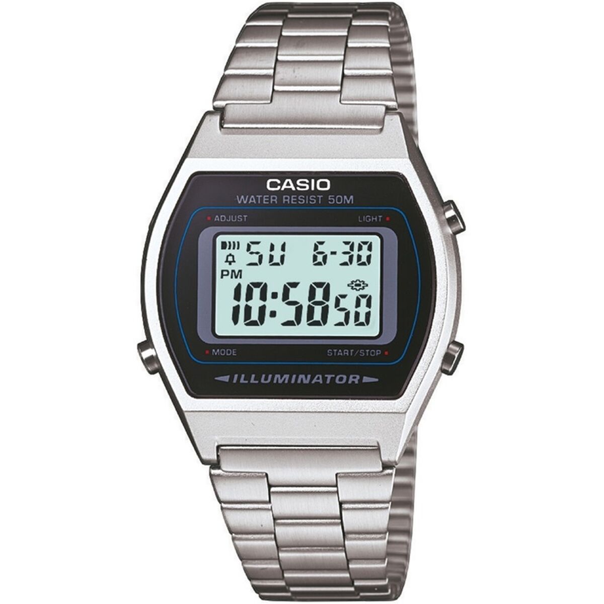 Unisexklocka Casio ILLUMINATOR - CLASSIC SILVER (Ø 35 mm)