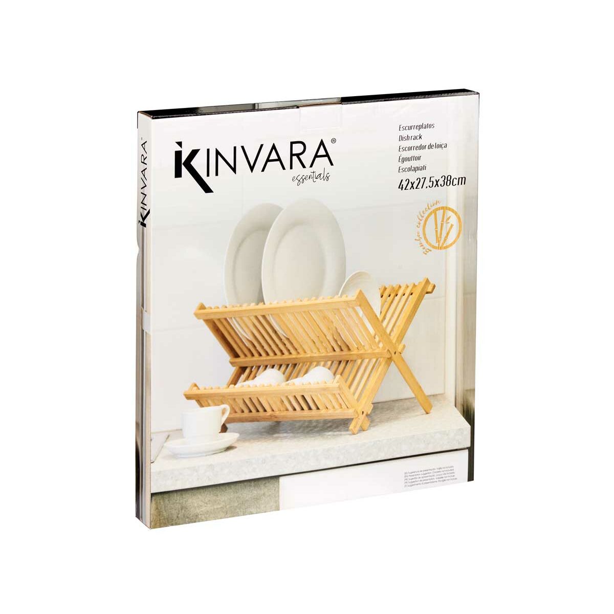 Diskställ Kinvara KT200046 Brun 48 x 38 x 27,5 cm (6 antal) - 5