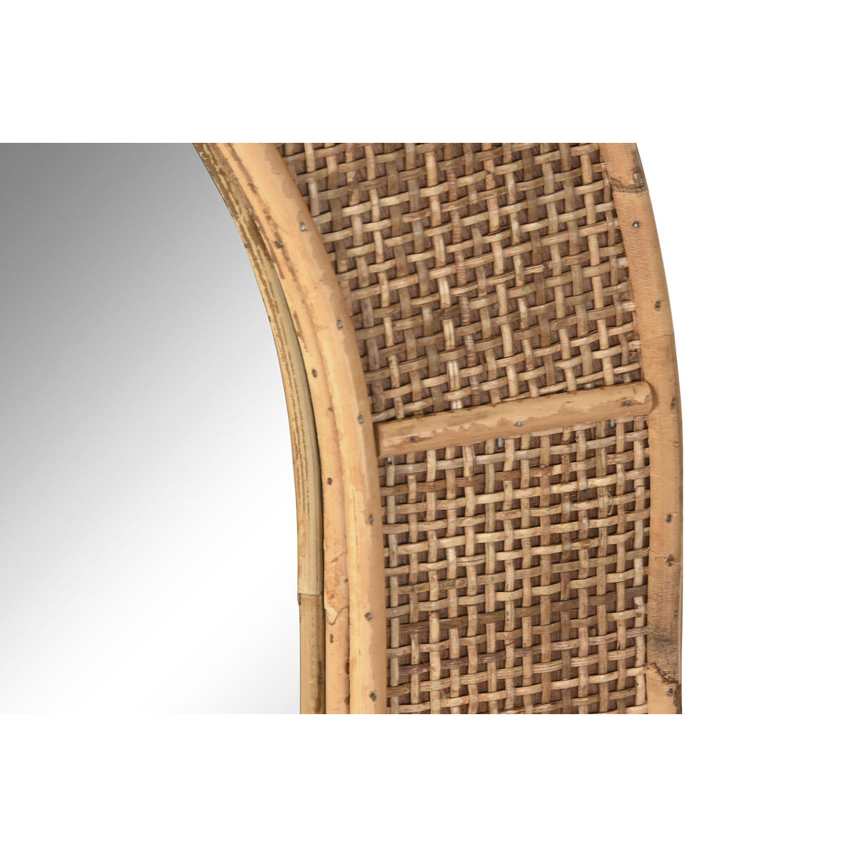 Väggspegel Home ESPRIT Naturell Scandi 60 x 2 x 94,5 cm - 3
