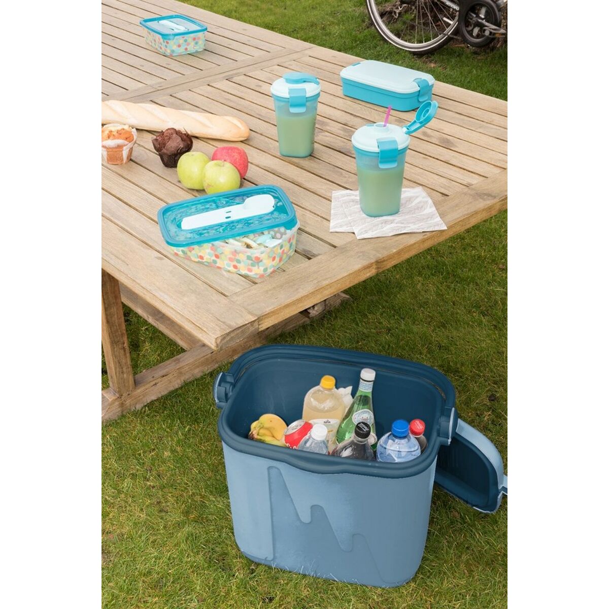 Bärbar kyl Curver 262277 Blå 20 L Plast (1 Delar) - 2