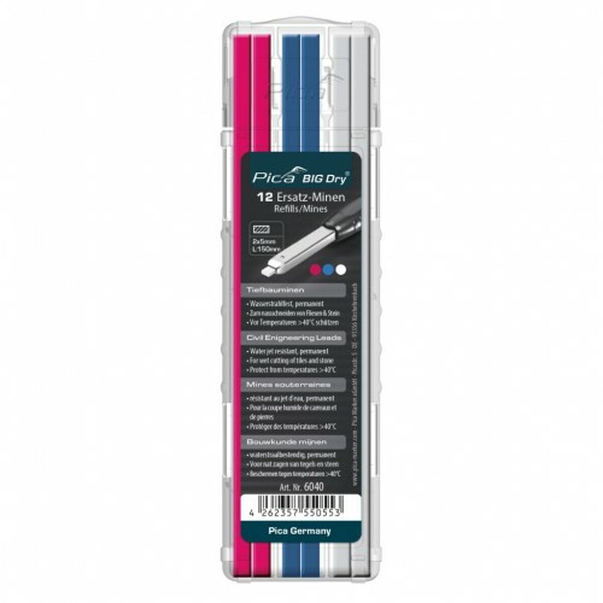 Stift Pica Dry Permanent Blå Vit