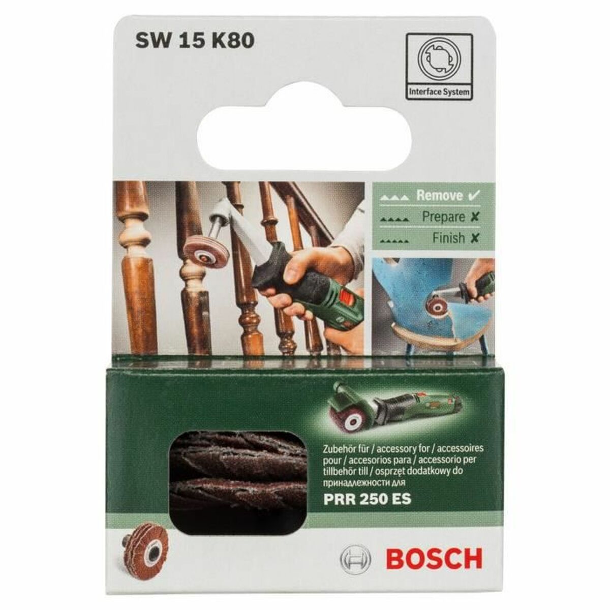 Slipborste BOSCH SW 15 K80 Cylinder - 3
