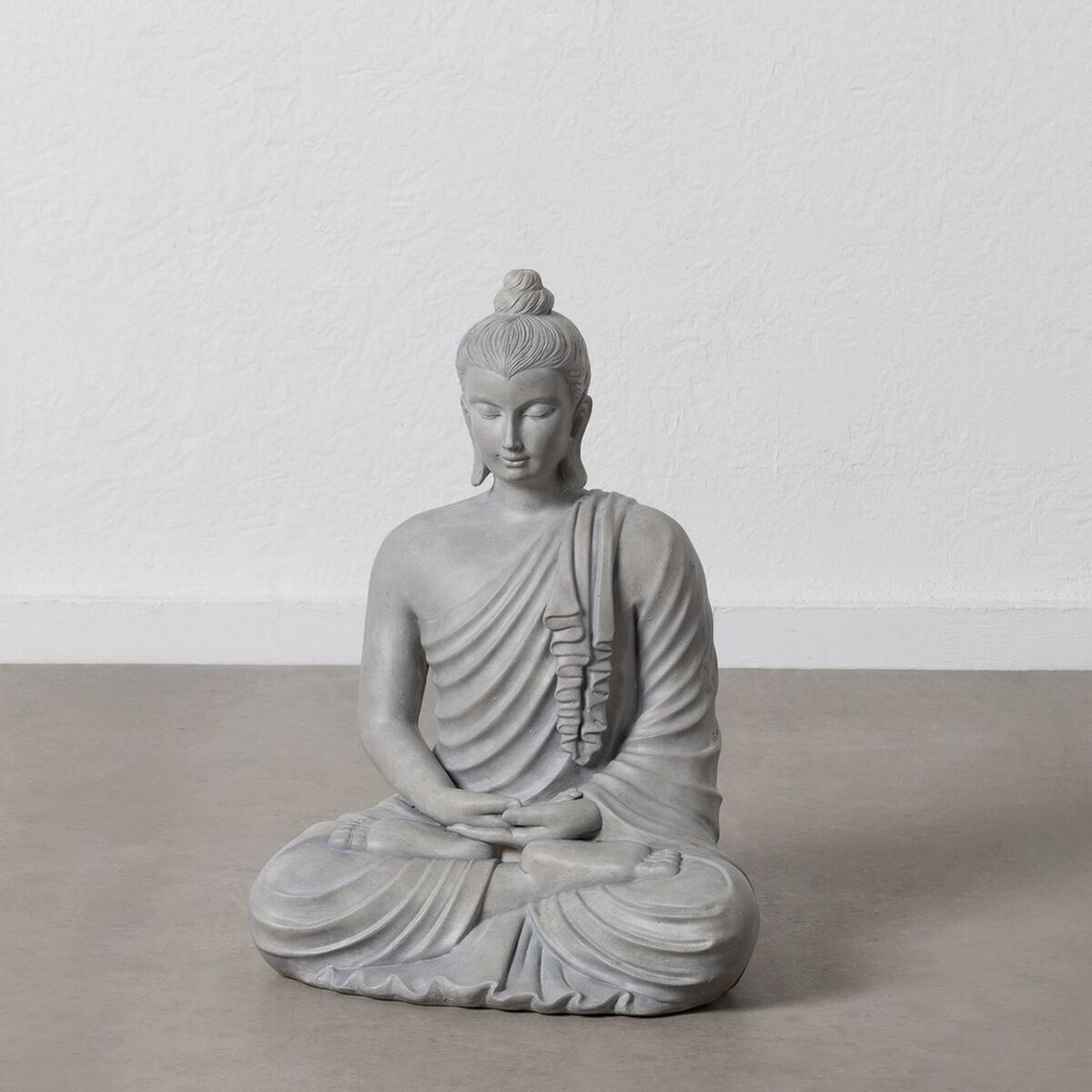 Prydnadsfigur Grå Buddha 46,3 x 34,5 x 61,5 cm - 2
