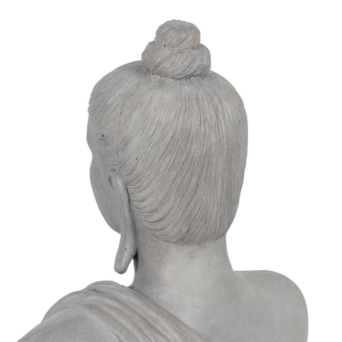 Prydnadsfigur Grå Buddha 46,3 x 34,5 x 61,5 cm - 8