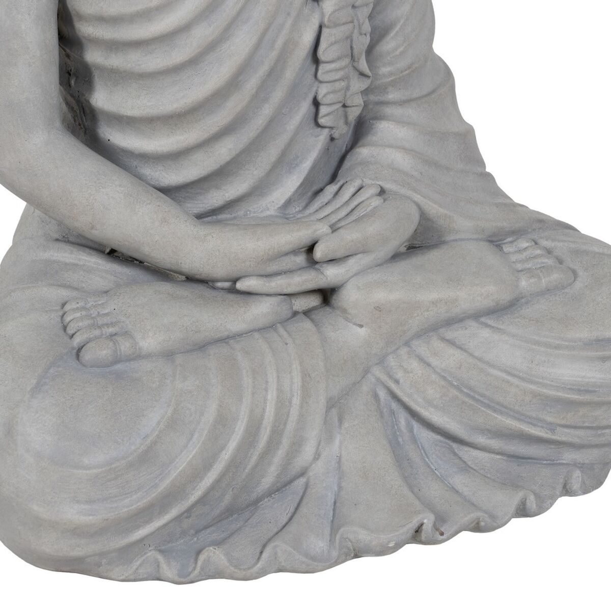Prydnadsfigur Grå Buddha 46,3 x 34,5 x 61,5 cm - 5