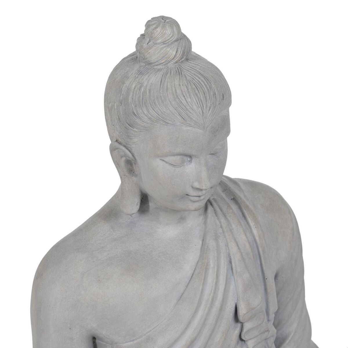 Prydnadsfigur Grå Buddha 46,3 x 34,5 x 61,5 cm - 4