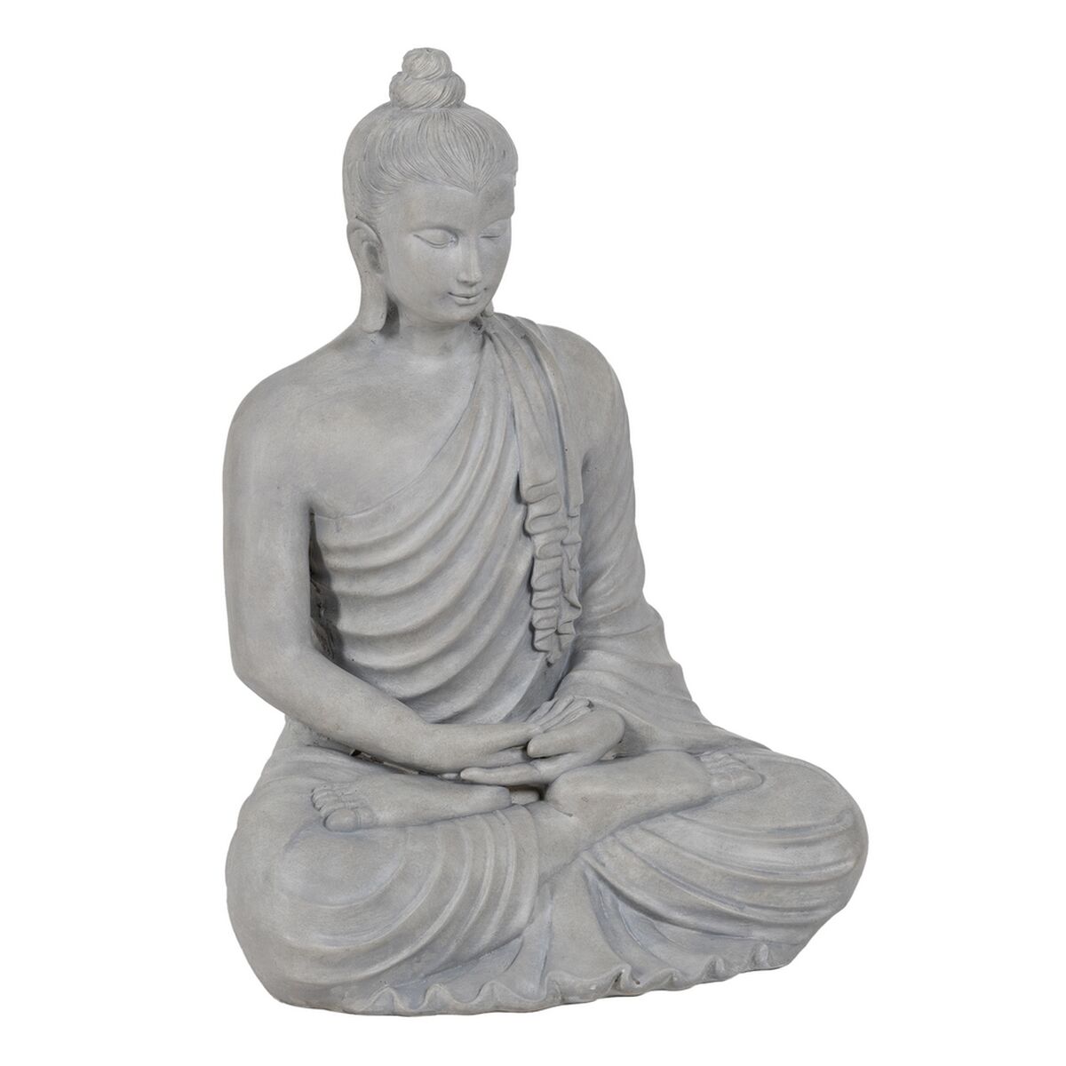 Prydnadsfigur Grå Buddha 46,3 x 34,5 x 61,5 cm