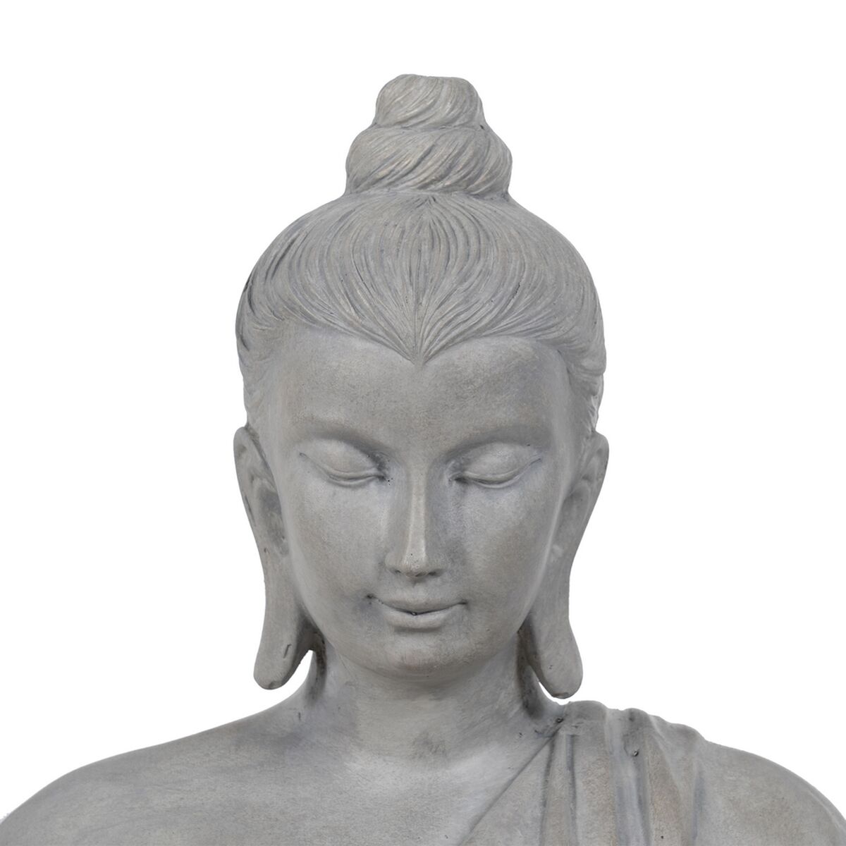 Prydnadsfigur Grå Buddha 46,3 x 34,5 x 61,5 cm - 7