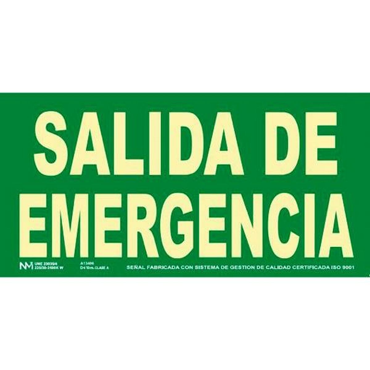 Skylt Archivo 2000 "SALIDA DE EMERGENCIA" PVC 32 x 16 cm