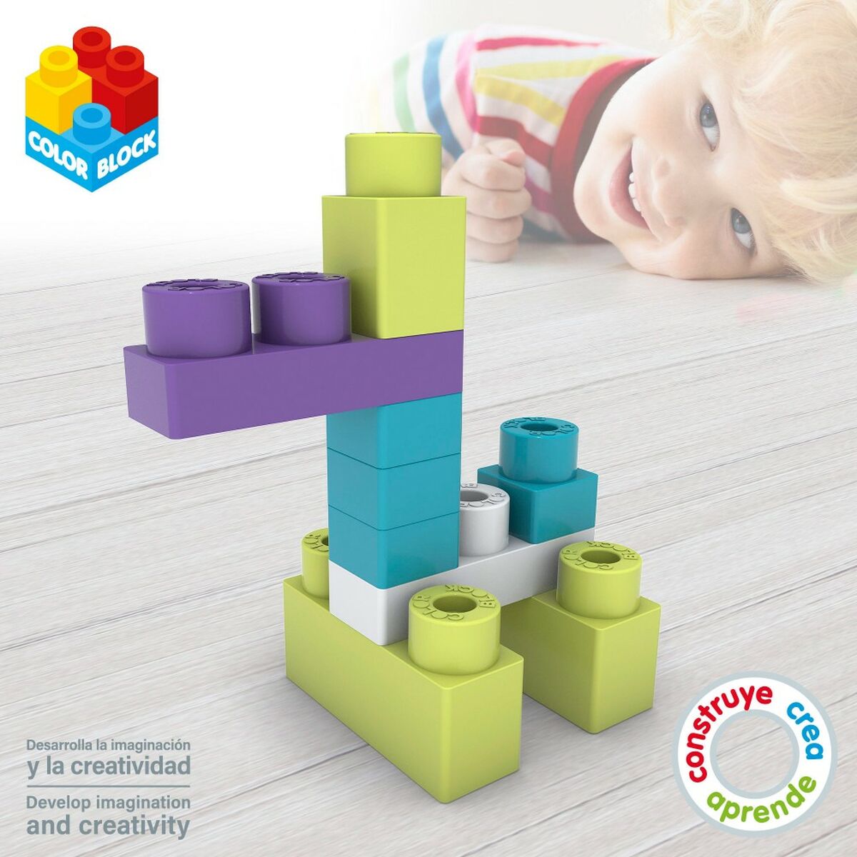 Byggsats Color Block Trendy Kub 35 Delar (6 antal) - 5