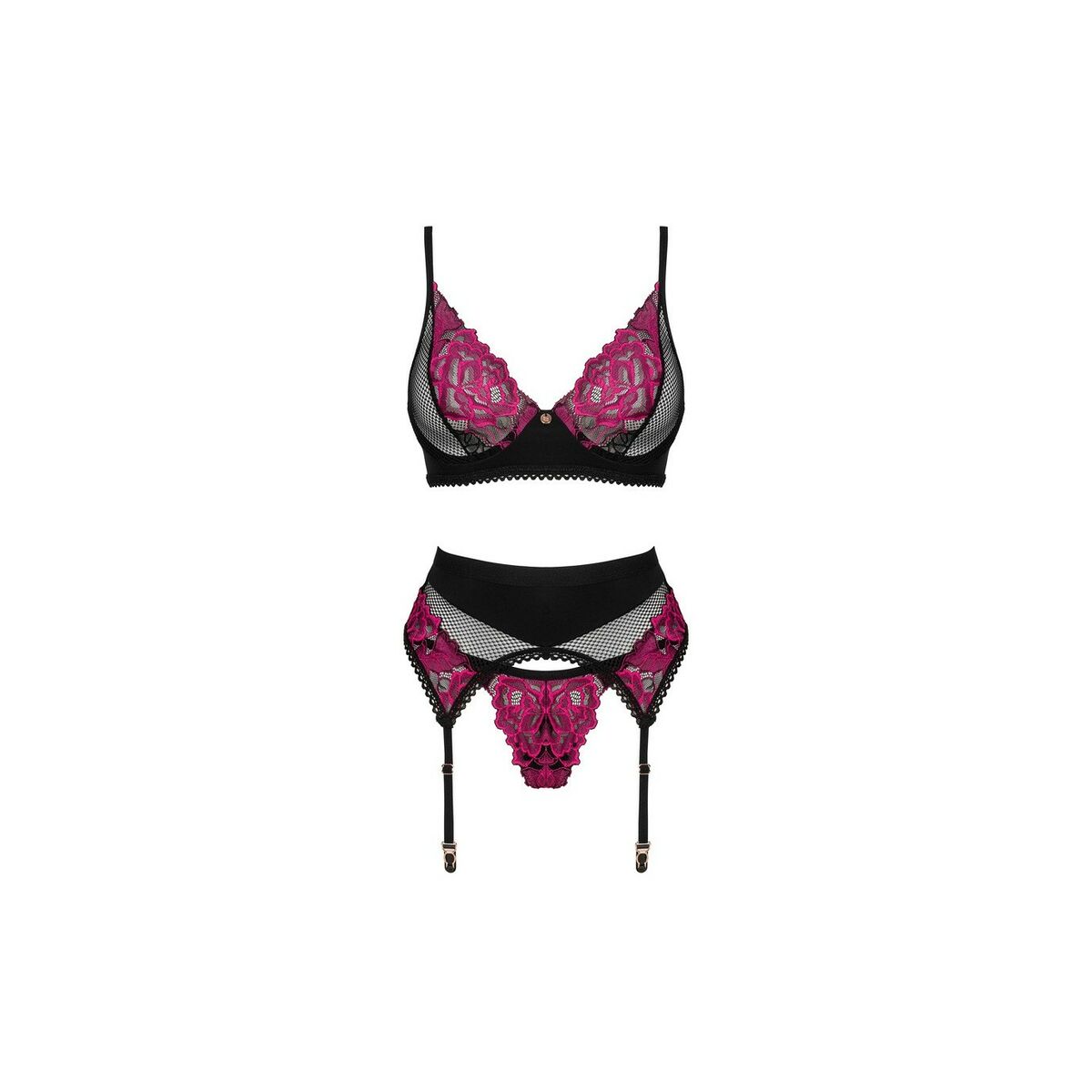 Set med underkläder Obsessive Svart M/L - 3