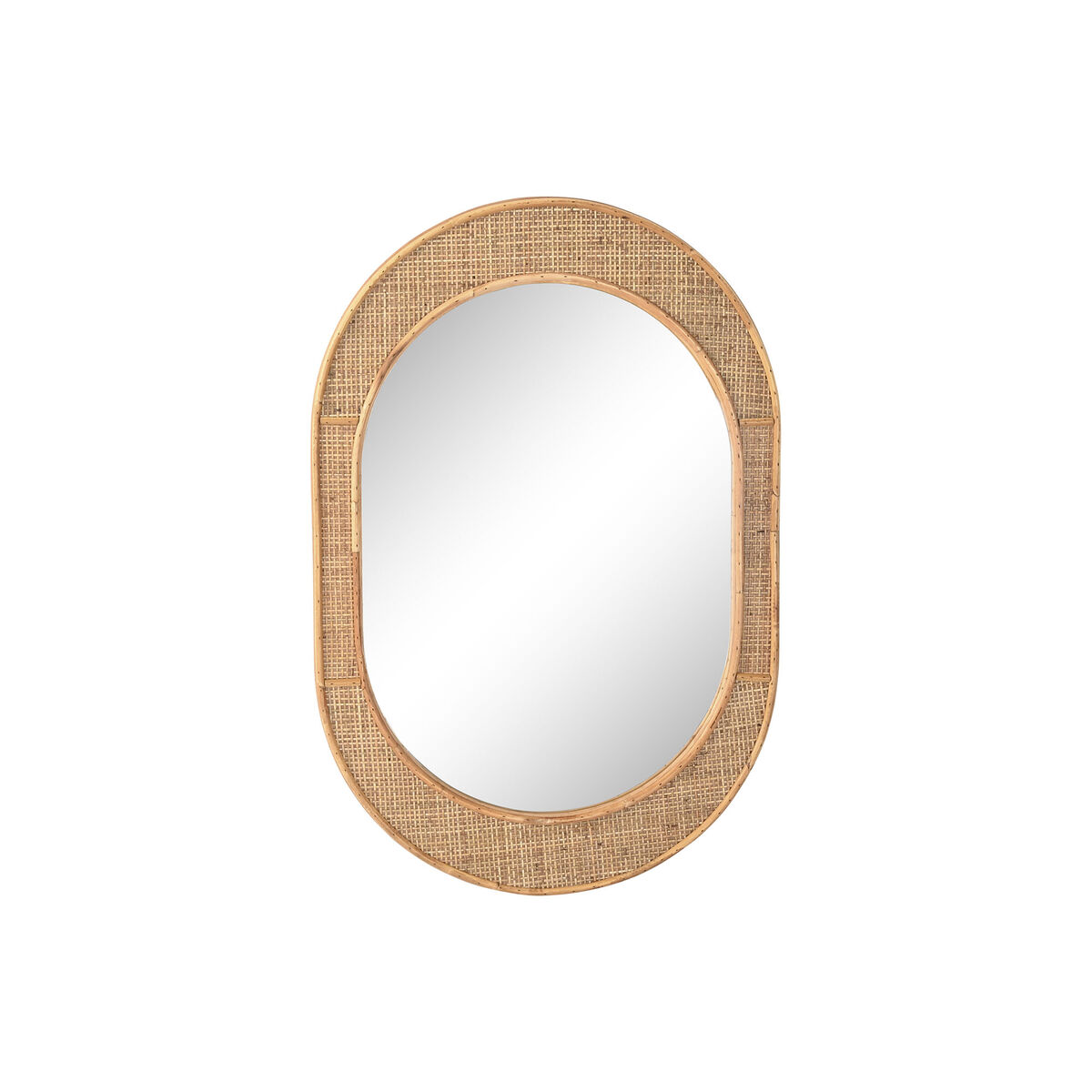 Väggspegel Home ESPRIT Naturell Scandi 51,5 x 2 x 77 cm