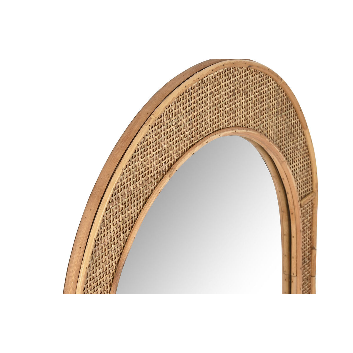 Väggspegel Home ESPRIT Naturell Scandi 51,5 x 2 x 77 cm - 2