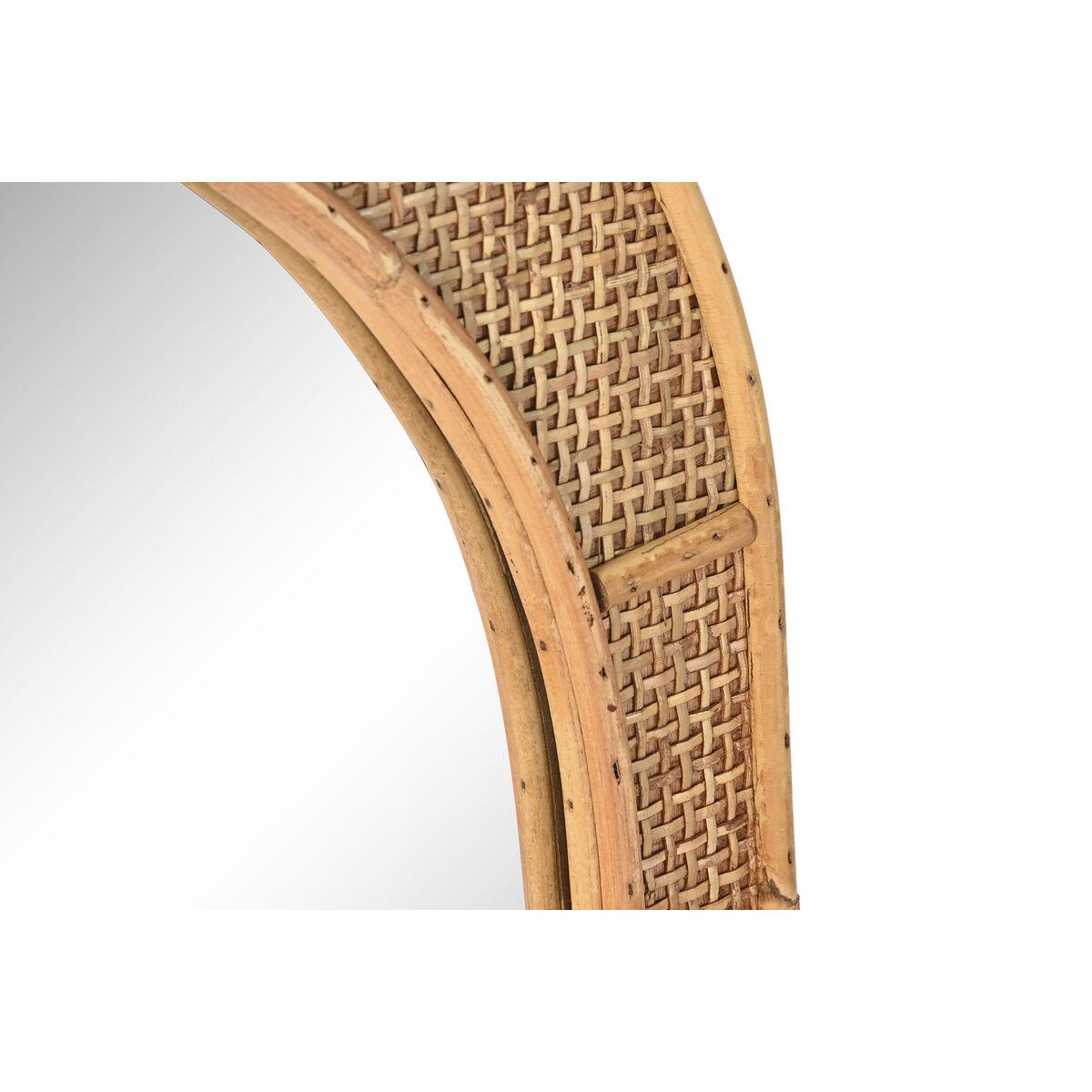 Väggspegel Home ESPRIT Naturell Scandi 51,5 x 2 x 77 cm - 3