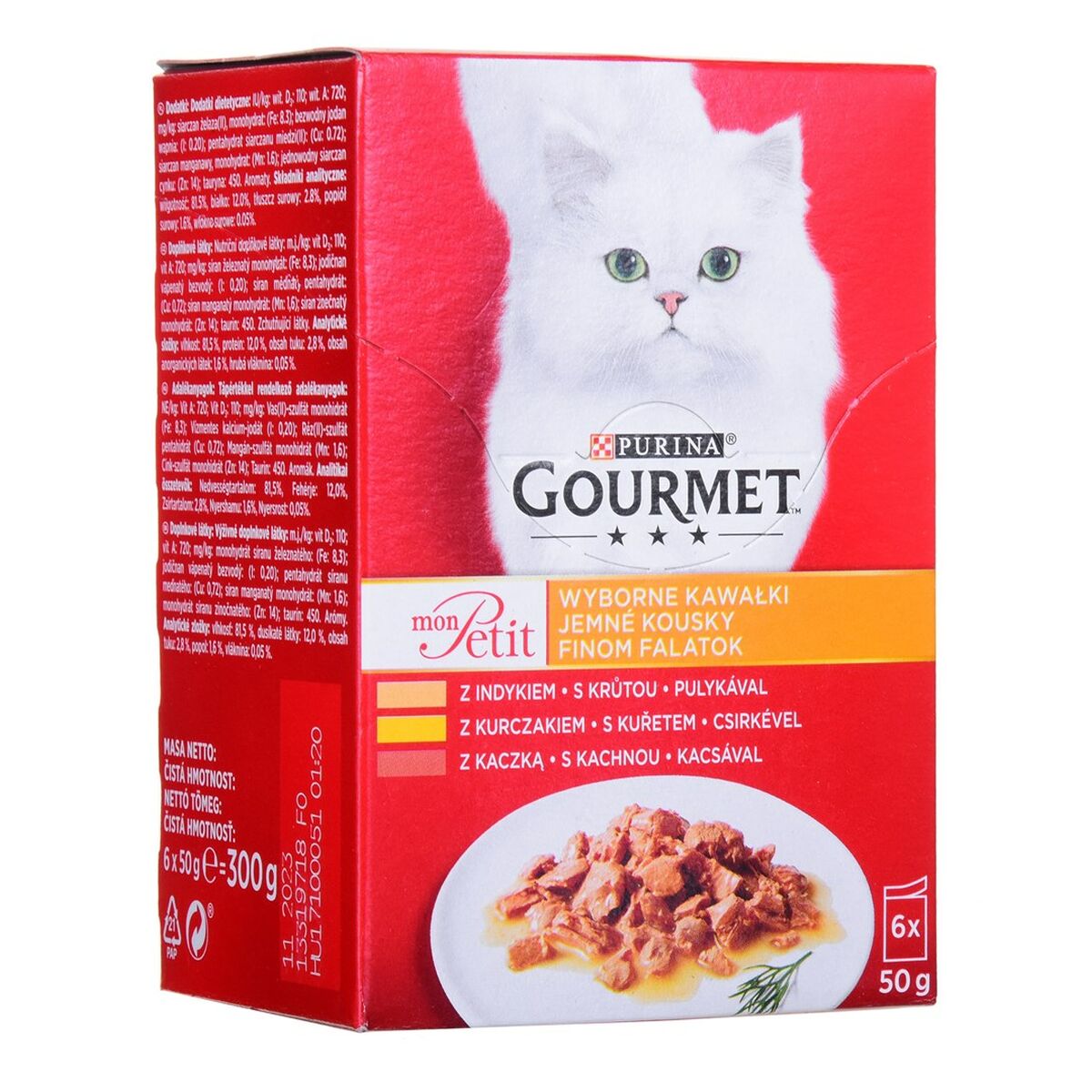 Kattmat Purina Gourmet Kyckling Kalkon Anka 6 x 50 g