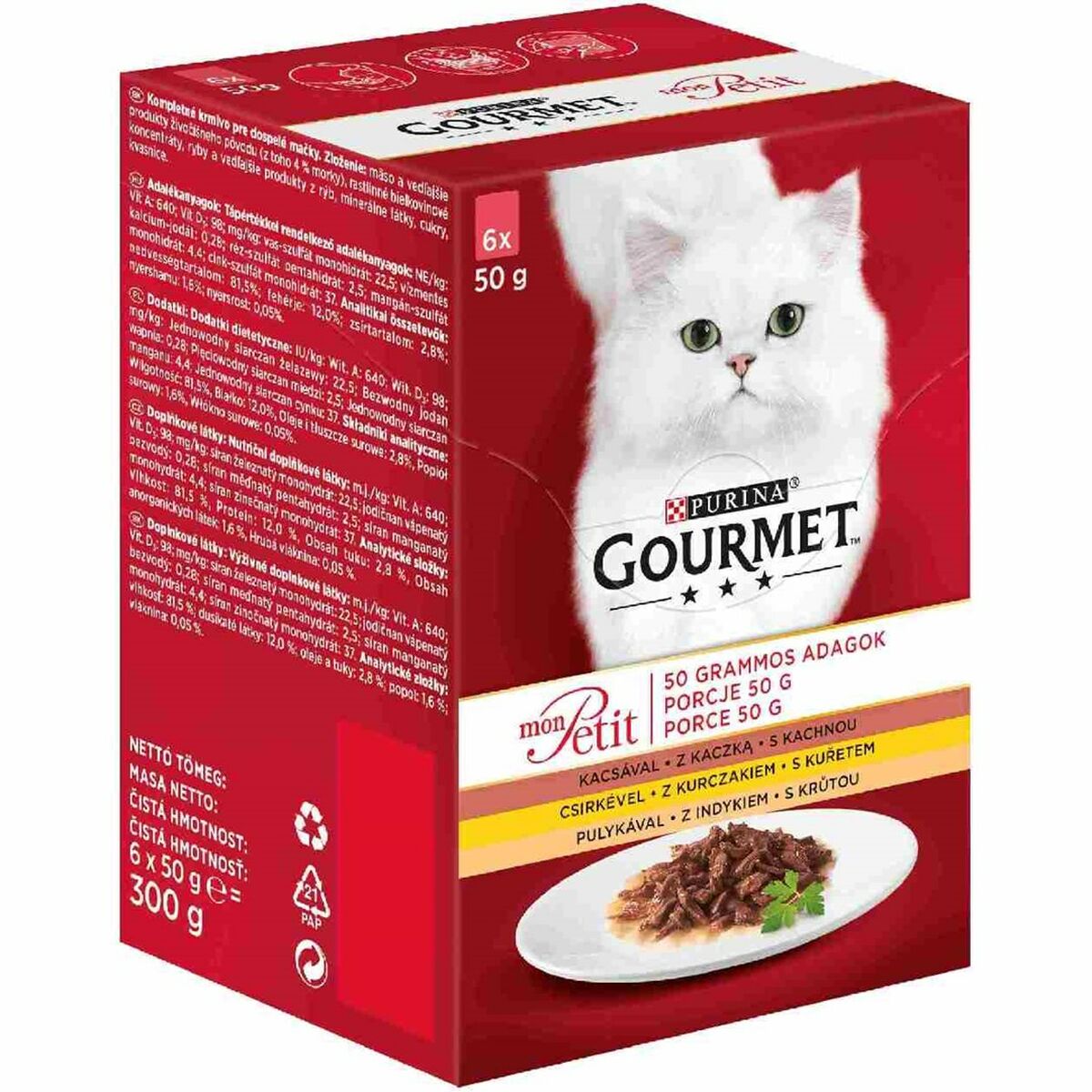 Kattmat Purina Gourmet Kyckling Kalkon Anka 6 x 50 g - 2