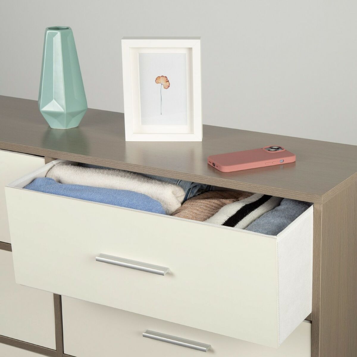 Kommod Max Home Vit Grå Modern 114 x 70 x 30 cm - 3