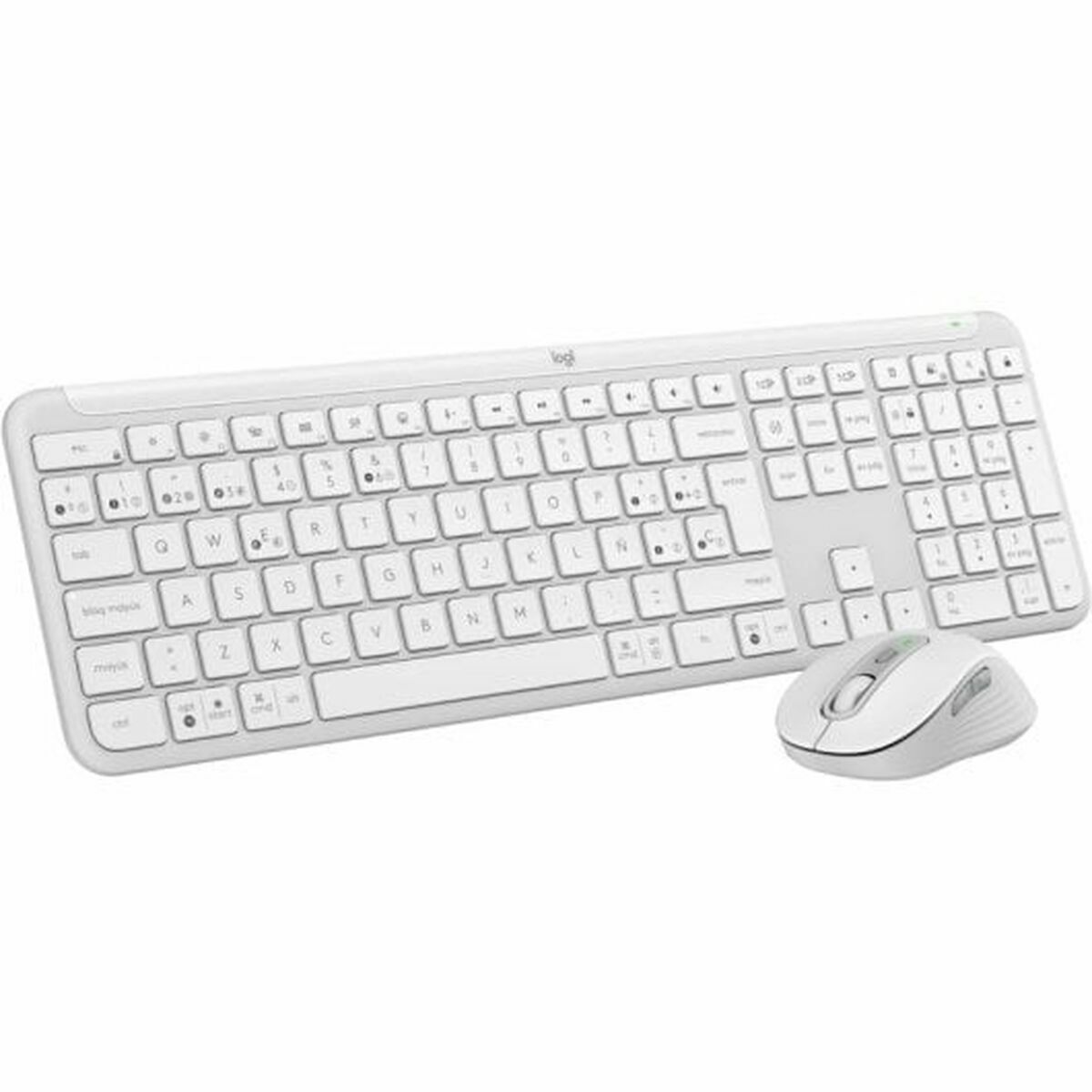 Tangentbord och Mus Logitech 920-012596 Vit spanska QWERTY