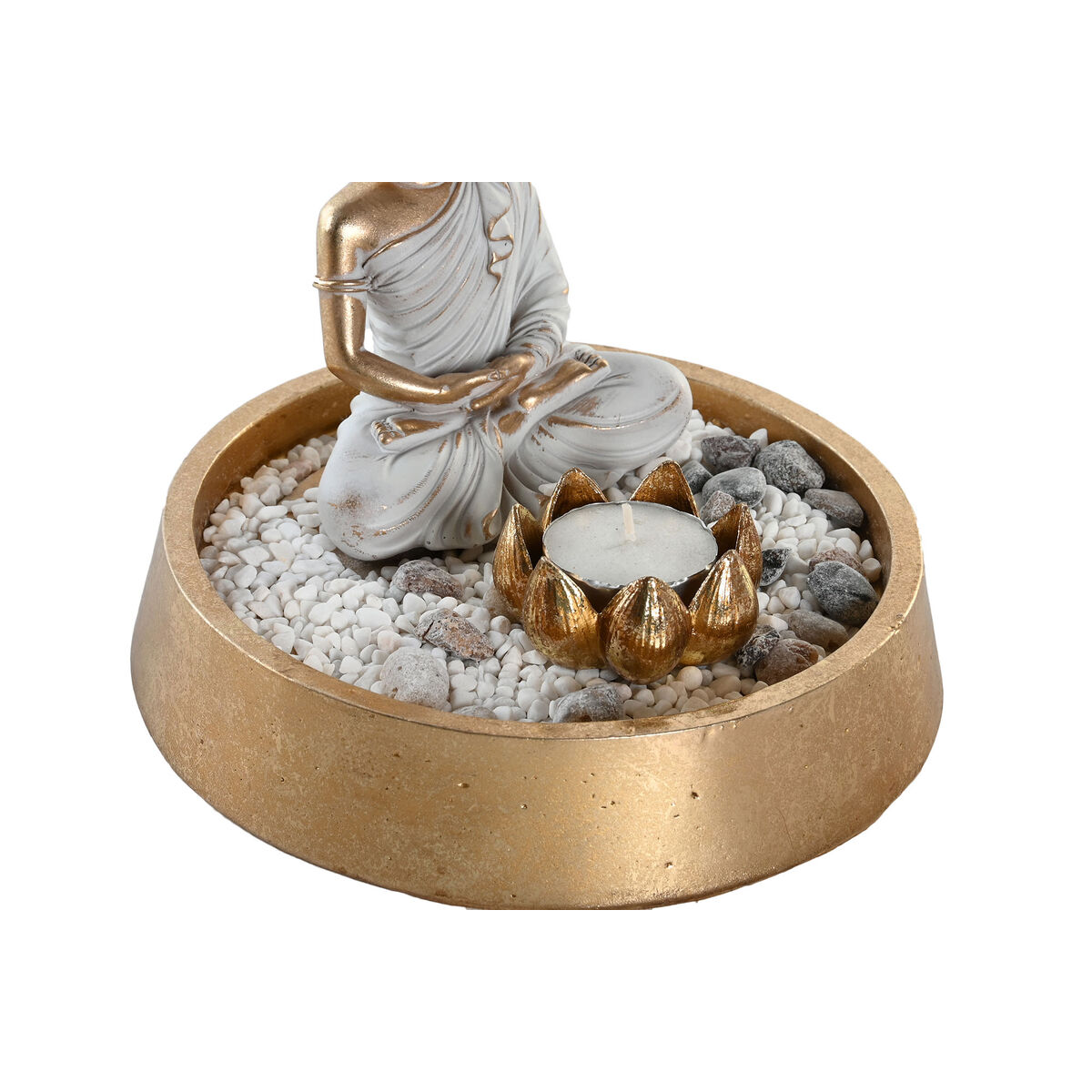 Prydnadsfigur DKD Home Decor Silvrig Gyllene Orientalisk 16 x 16 x 18 cm (2 antal) - 6